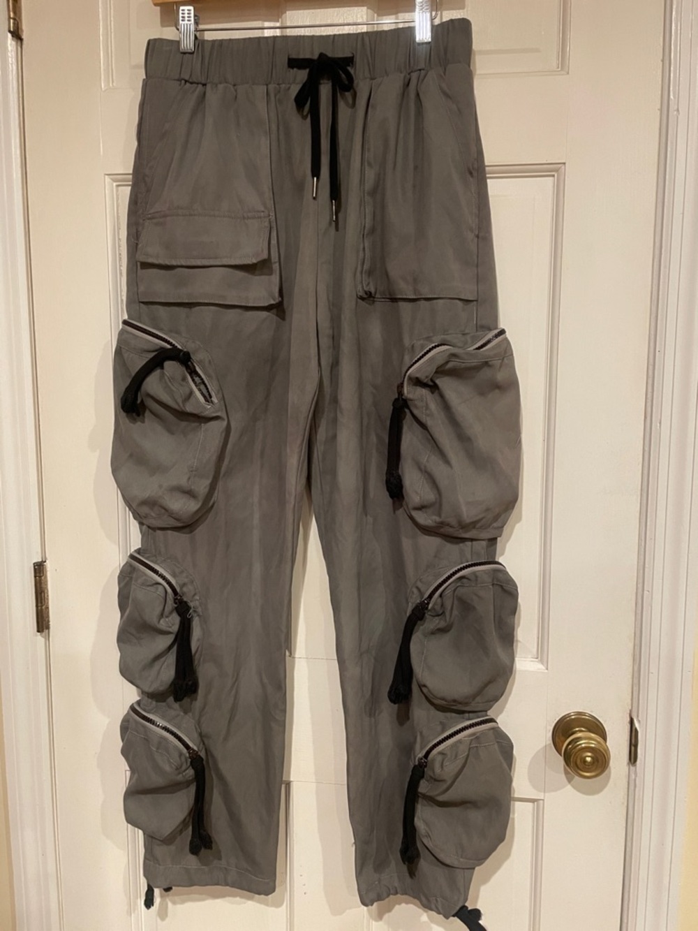 Men's Multi-Pocket Cargo Pants — Gray